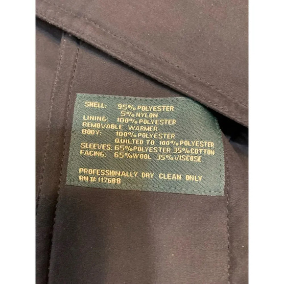 Lauren Ralph Lauren Black 2-n-1 Jacket Wool Warmer Vest Men 42 S Academia Classy - Picture 3 of 16